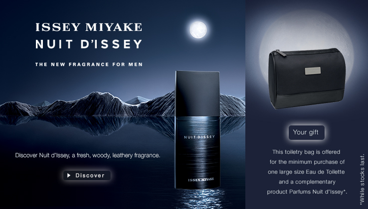 issey miyake perfume nuit d'issey nuit d'issey Attraction Nature night mysterious Experience force dive into the Nature and sky will become