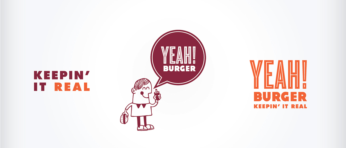 Yeah! Burger atl Burgers tad carpenter restaurant Tad Carpenter Creative atlanta Restaurant Branding strategy naming Brand Voice fast casual logo brand identity brand stategy