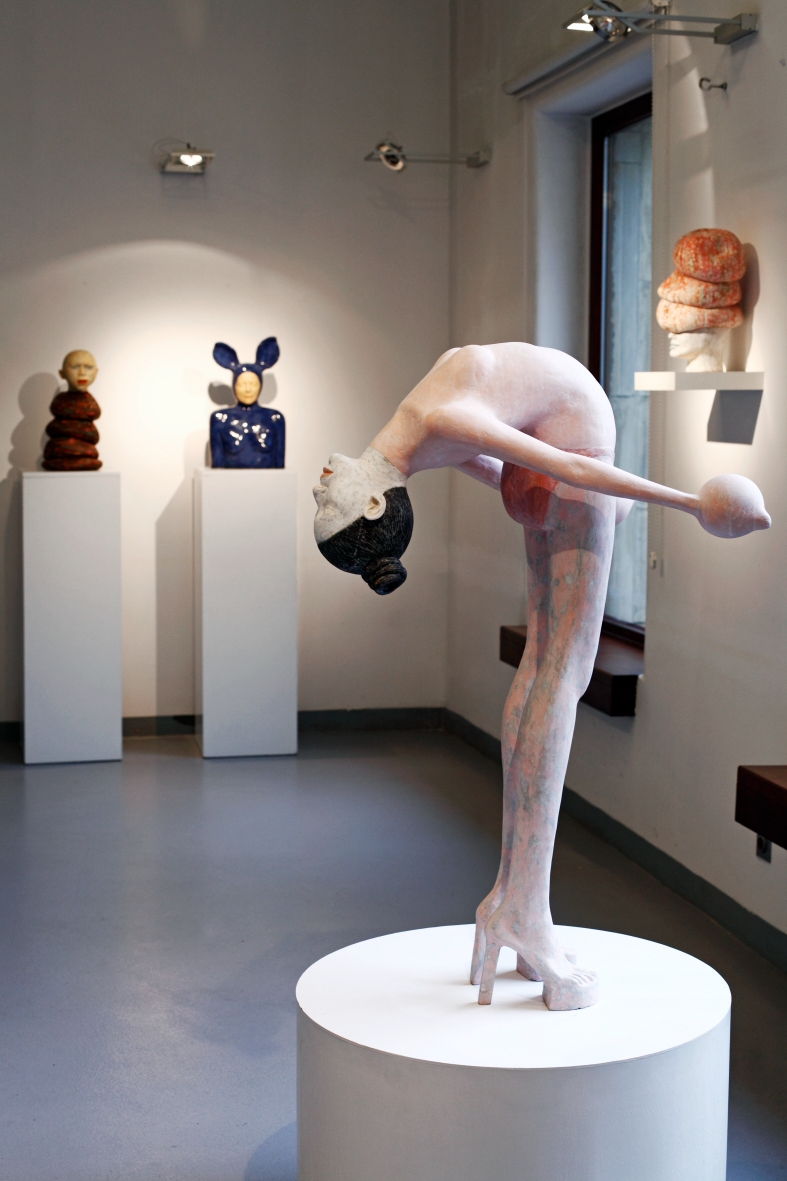 ceramic sculpture installation
