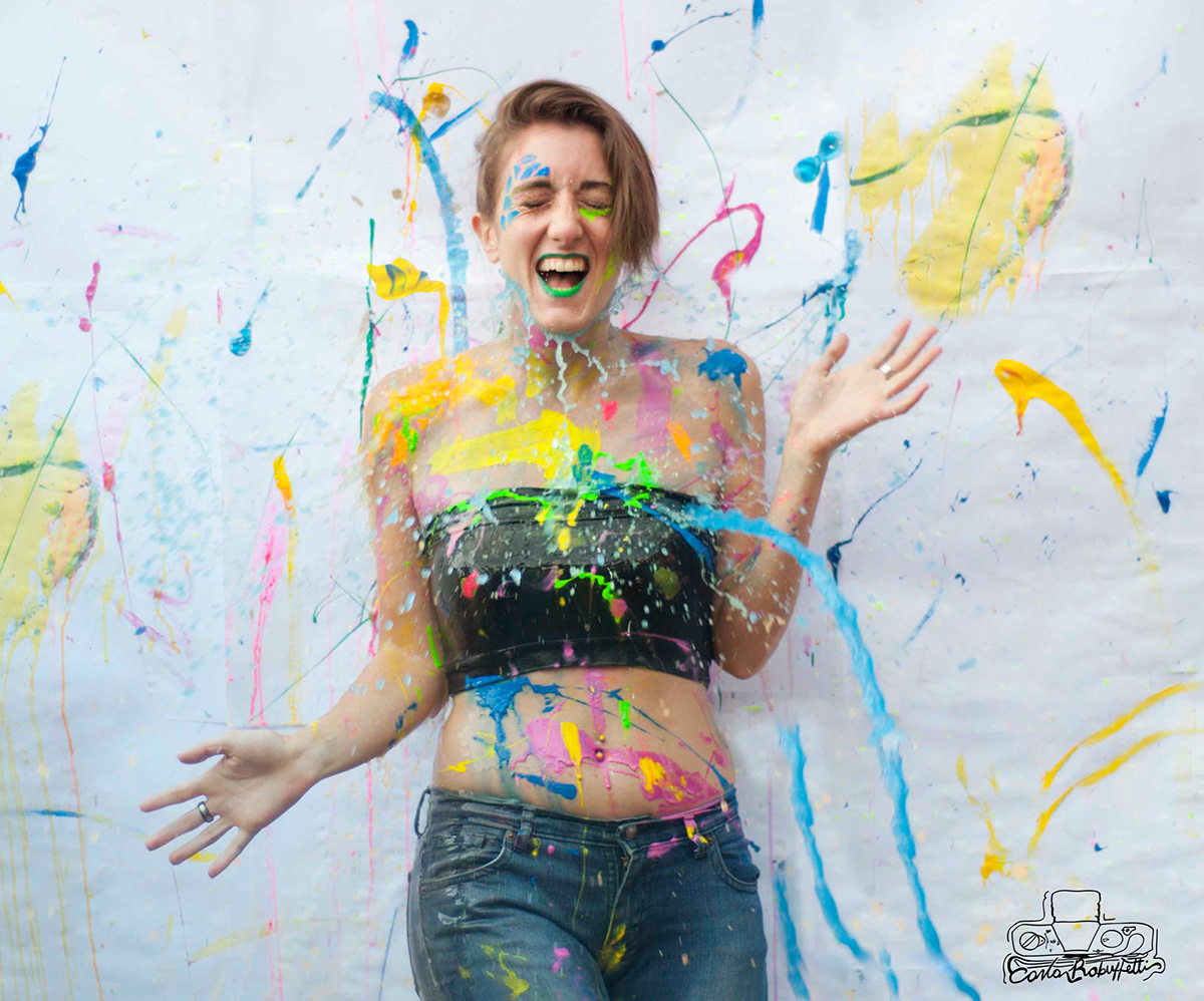 adolescente boogie  pintura colores  colours