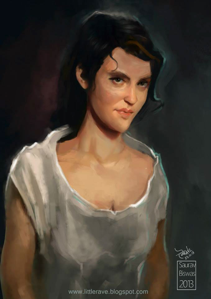 concept art digital painting Agent Carter portrait Fan Art