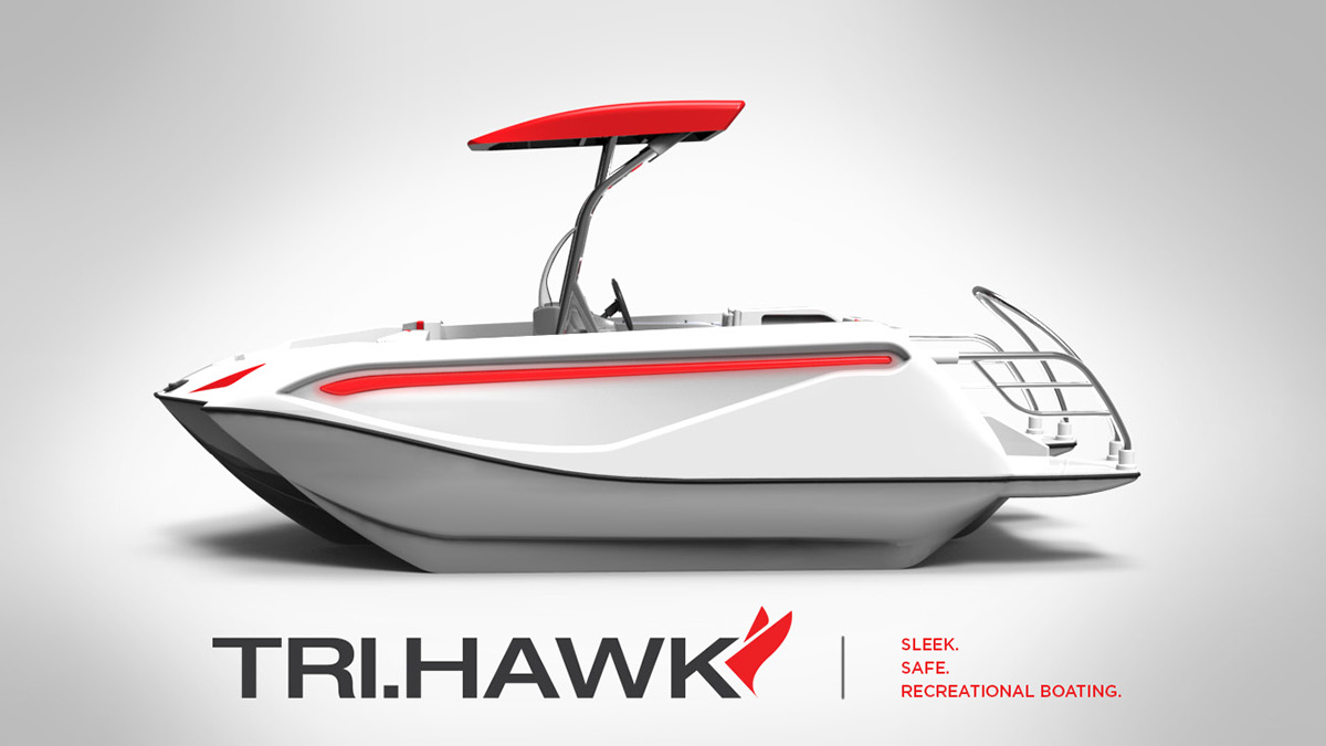 Render boat design safety Vehicle thesis