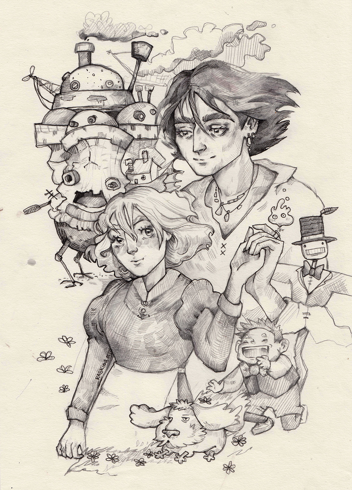 animation  book cover Ghibli ILLUSTRATION  inspiration