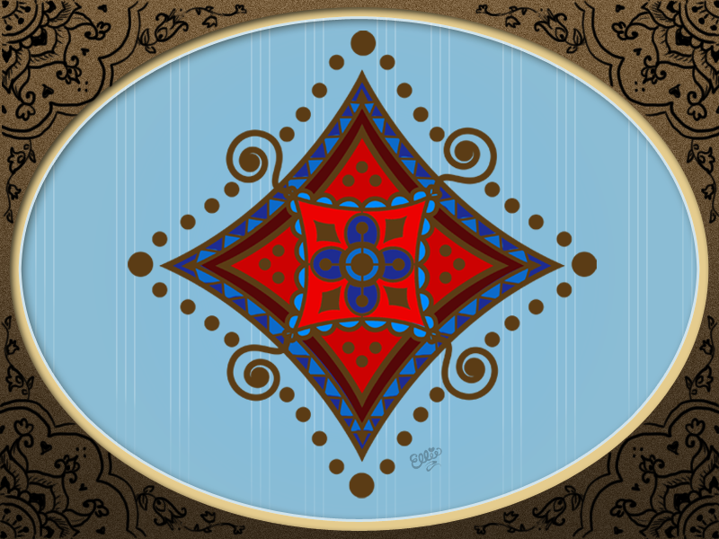 ornamental  ornamentation embellishment Mandala symmetric henna mehndi mehandi