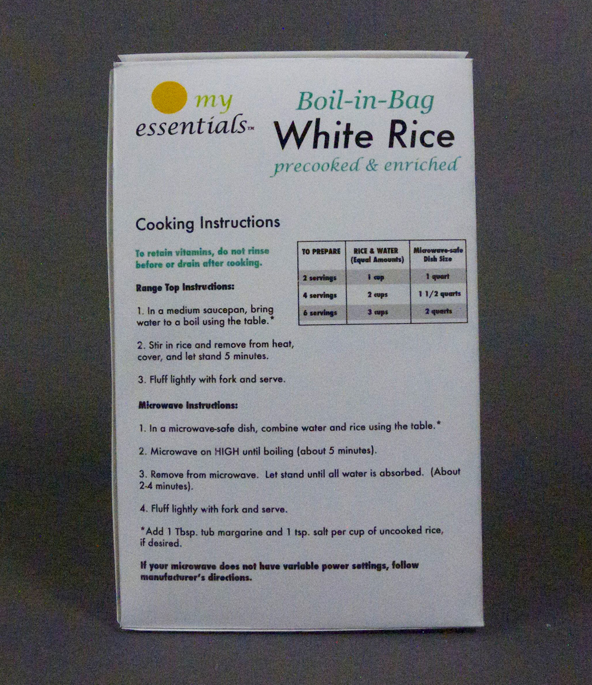 package Rice