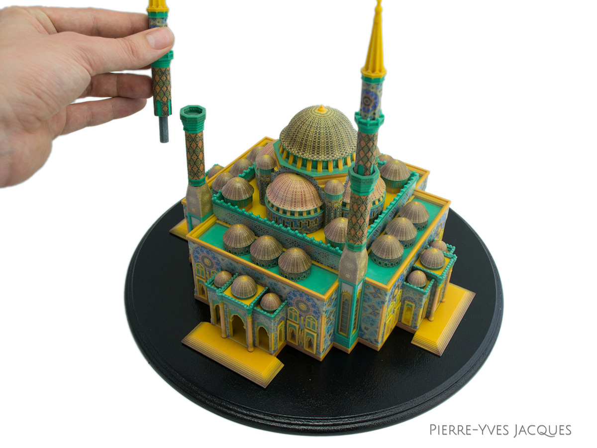 sharjah light festival Al Noor Mosquée dubai architecture model 3d printing Full Color