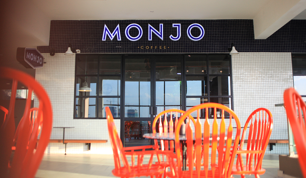 monjo monjocoffee kuala lumpur kl cyberjaya Coffee tea metro underground malaysia identity visual identity brand Interior espresso