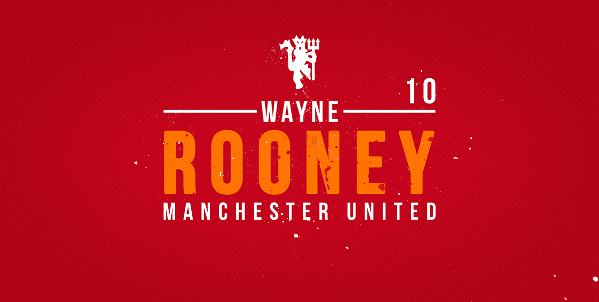 rooney Manchester United Nike cartoon sports football Futbol soccer portrait caricatura man utd team devil