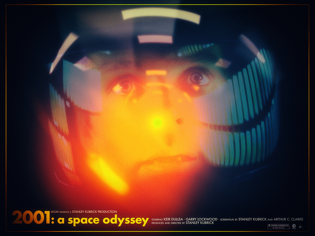 Adobe Portfolio Stanley Kubrick A Space Odyssey Space  odyssey Classic poster movie poster film poster