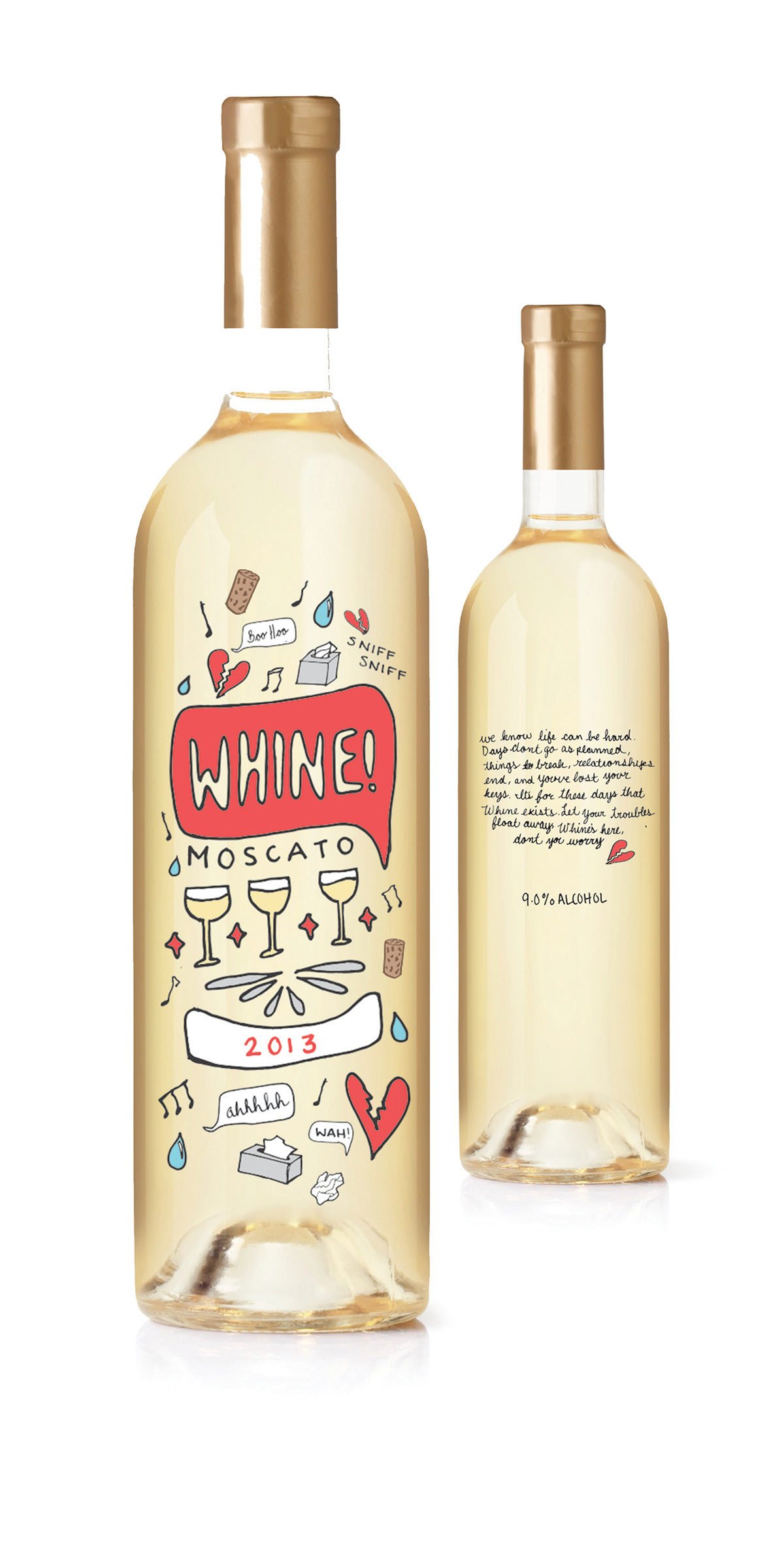 type wine beverage packaging humorous funny