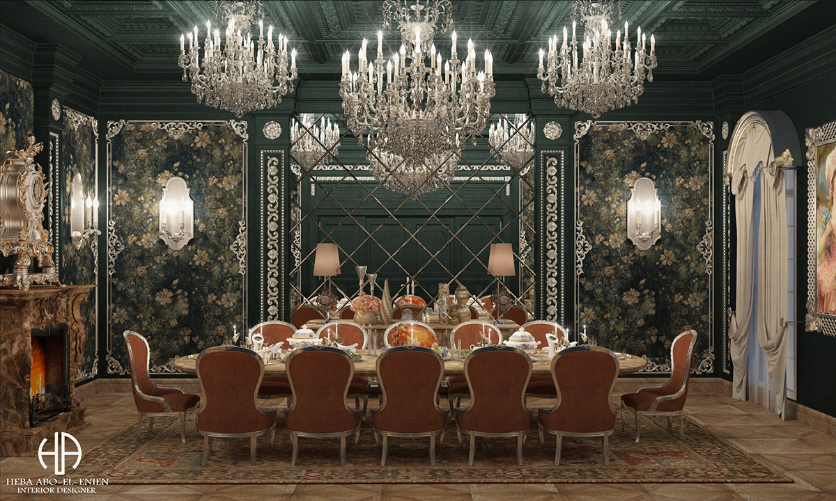 VICTORIAN DINING ROOM On Behance