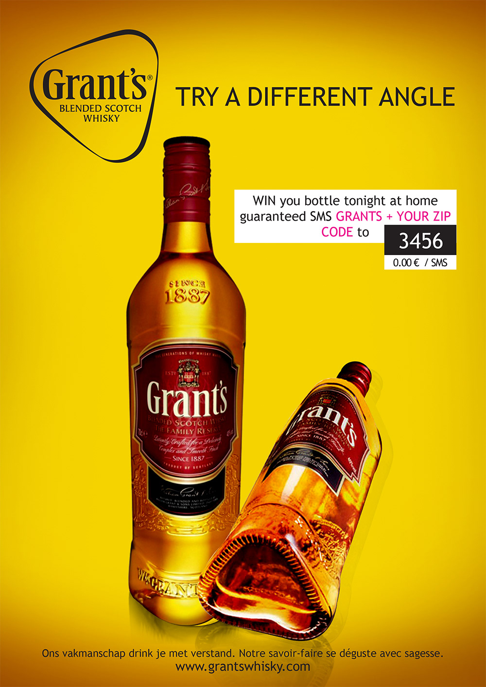 Grant's Whisky Malte design Alcoohol Scootland Vespasius contest mobile game