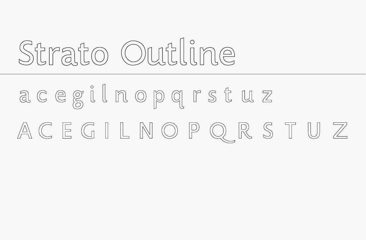 layered font layers Rome type design font sans serif Strato