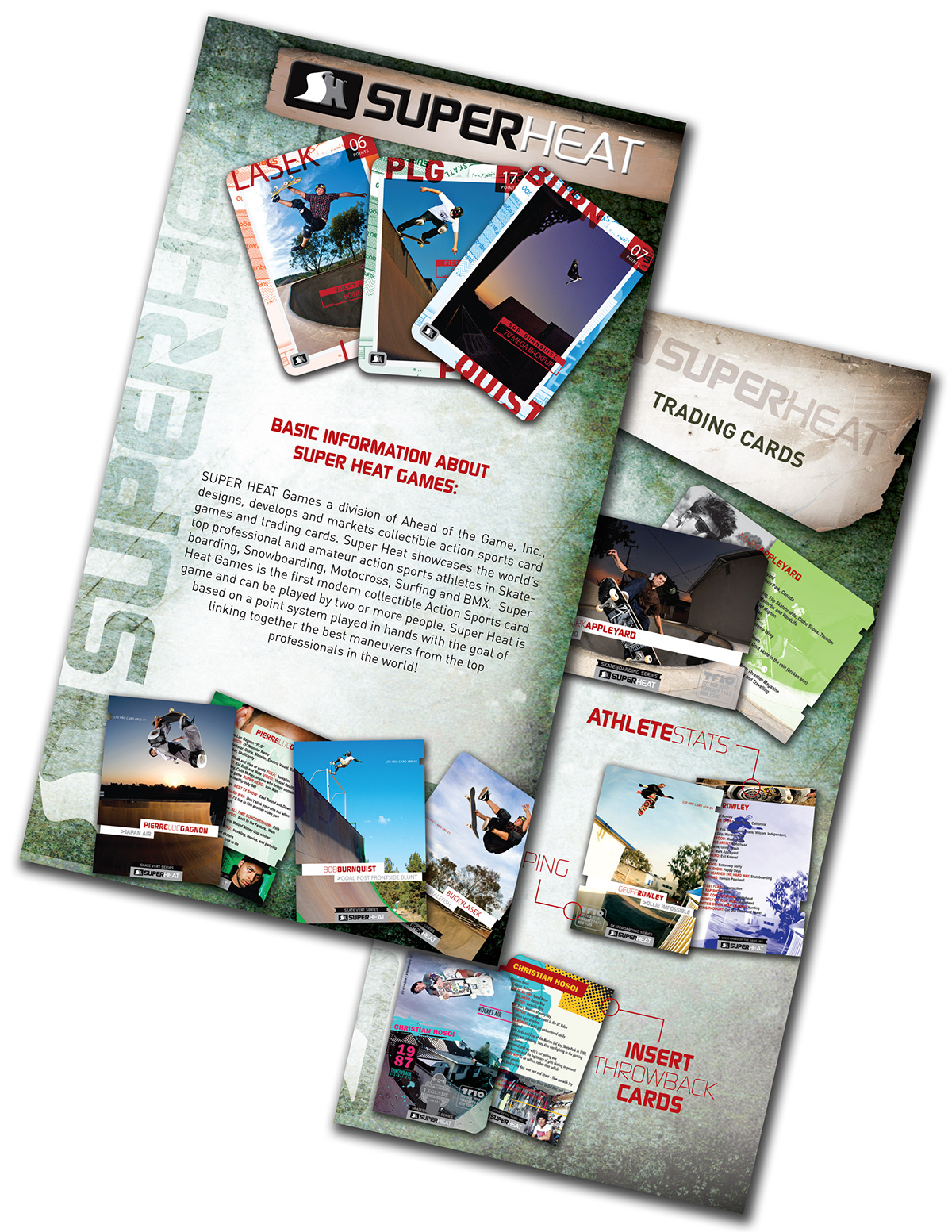 super heat  skate board  brochure  catalog  Trading Card  sport  sports  sporting goods  superheat
