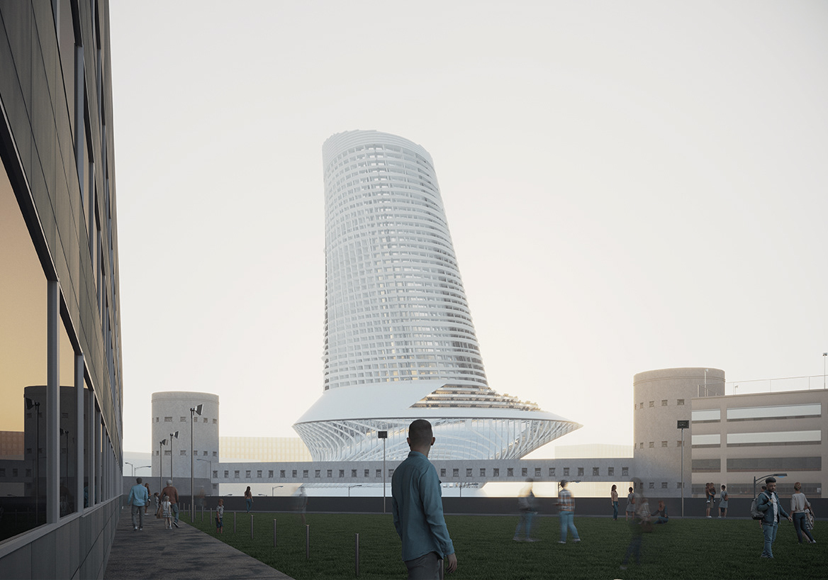 architecture design Grasshopper modern parametric tower