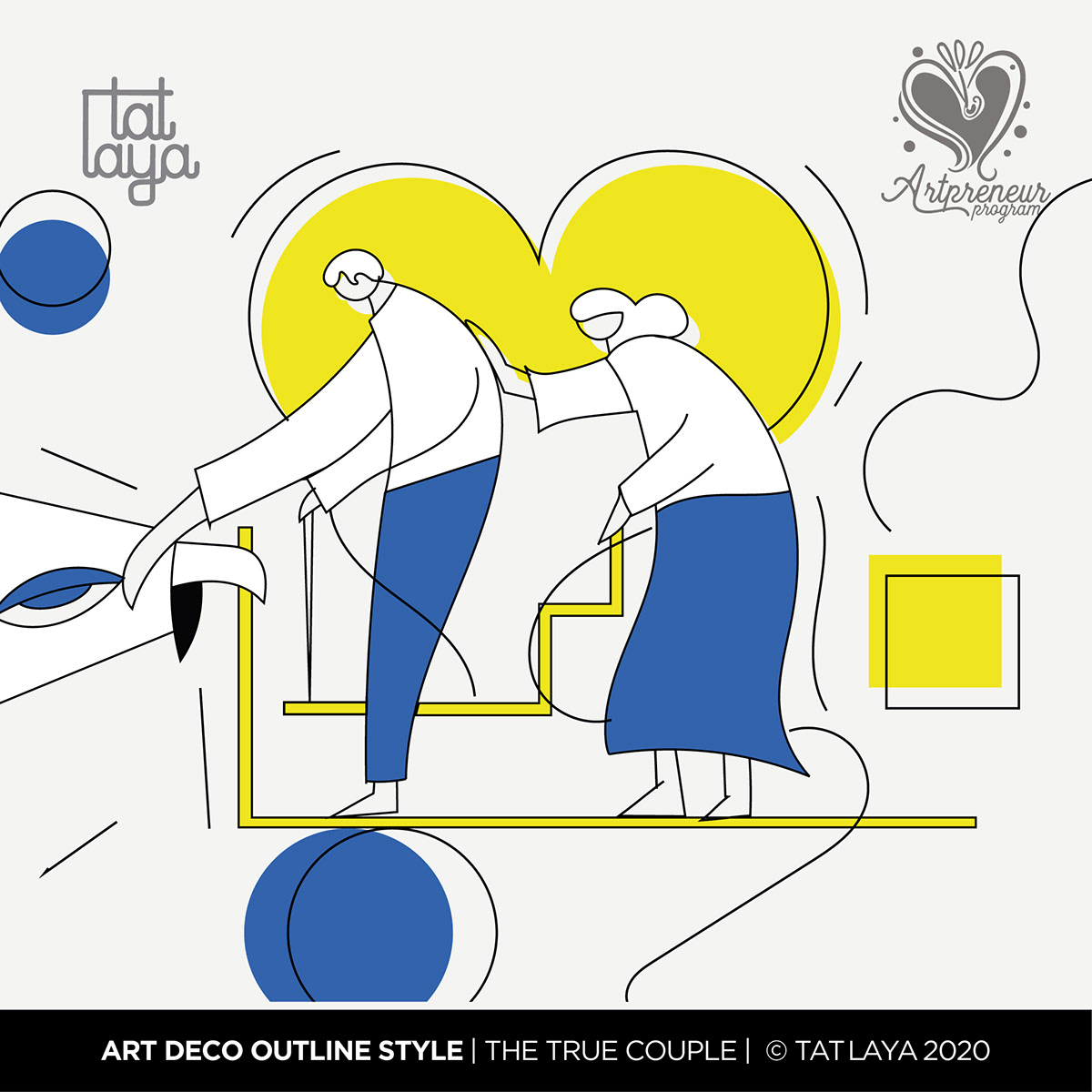 ArtDeco Flat ArtDeco Illustrations Artpreneur Program illustrations Oline Education online programs SCD Balaji
