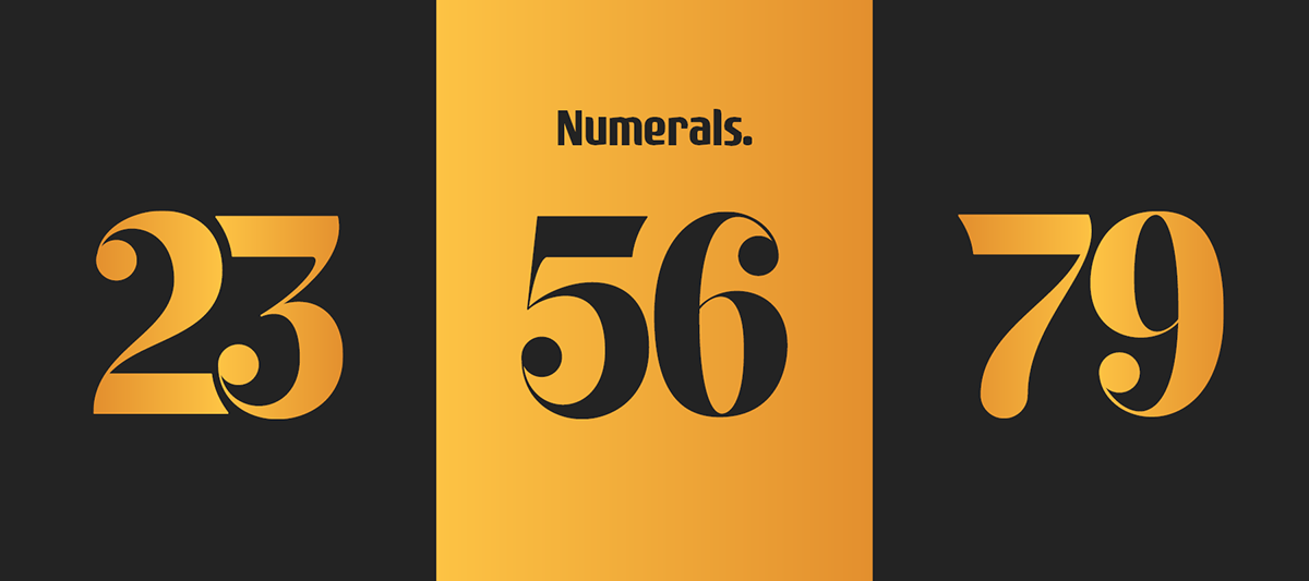 Packaging relaunch rendering 3D Numerals numbers classy exclusive