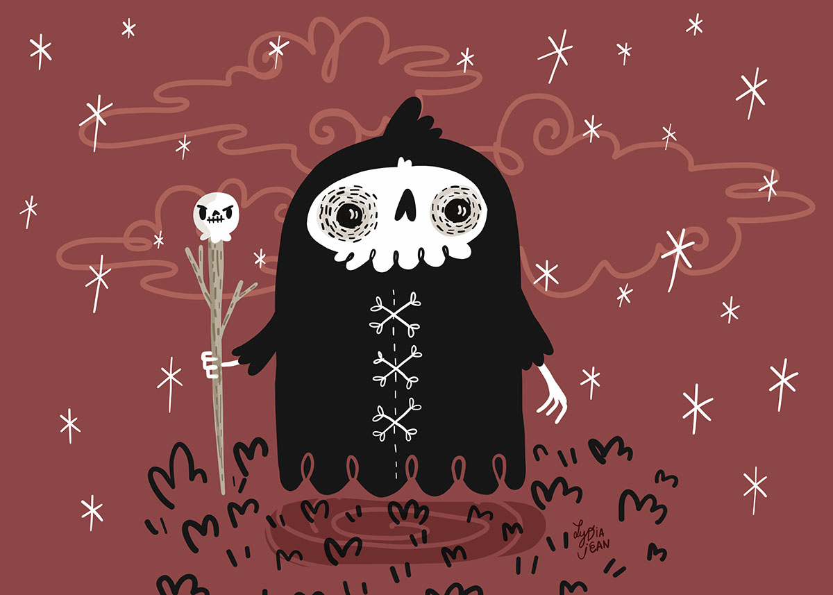 Halloween spooky cute halloween art drawlloween instagram Illustrator ILLUSTRATION  adobe draw inktober