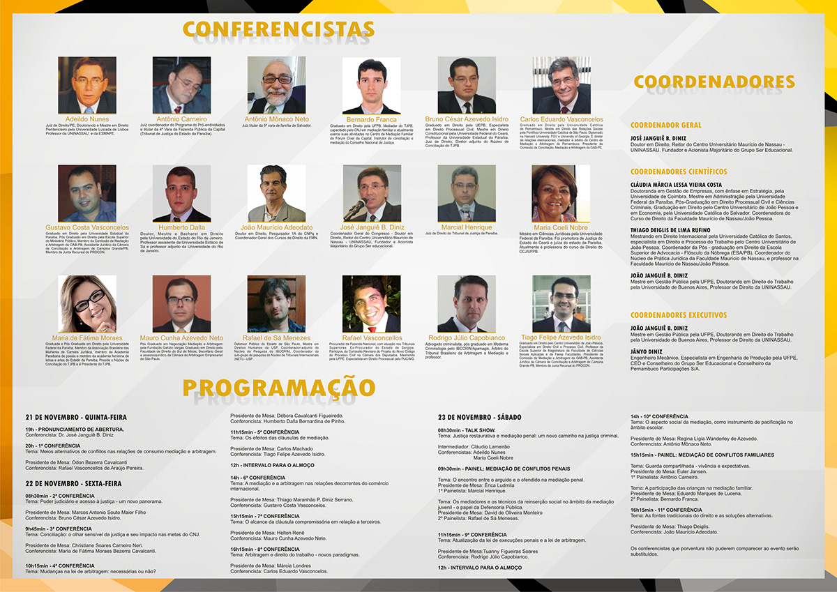 congresso nacional Mediação e Arbitragem João Pessoa Paraíba Brasil Madson Klleber