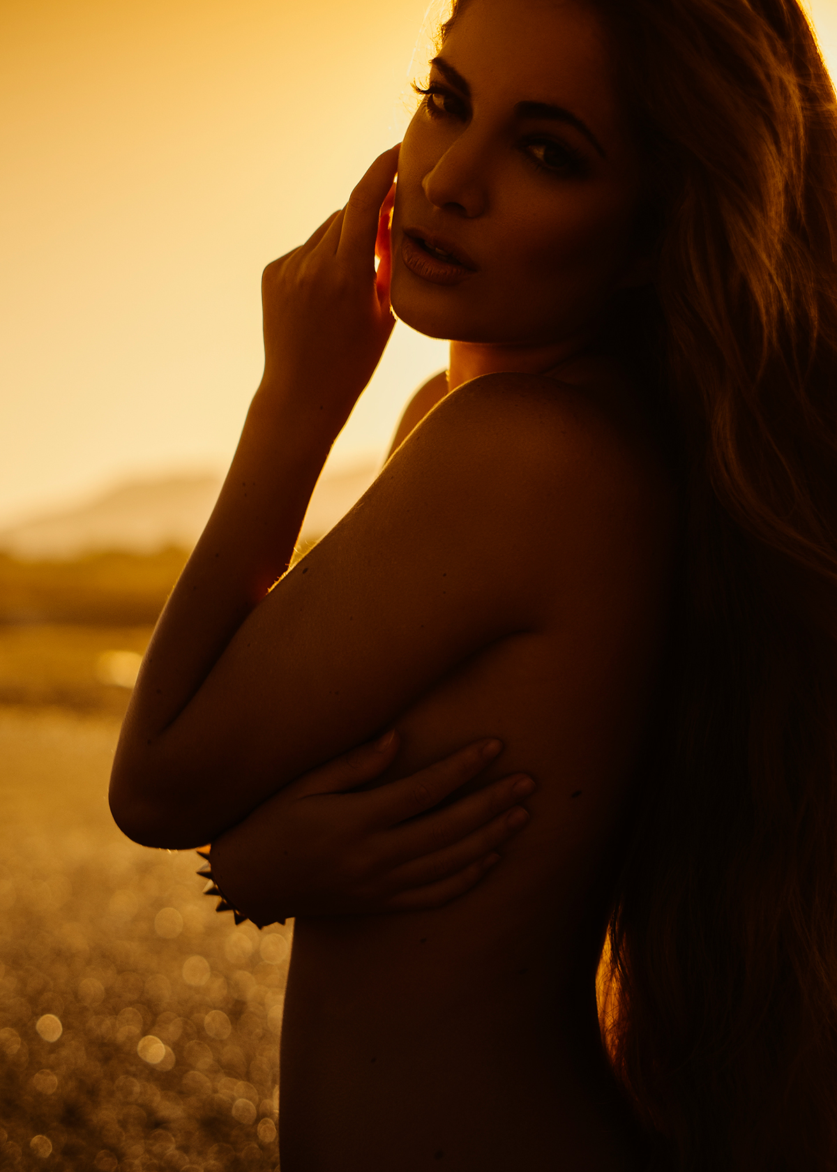 nextdoormodel model portrait girl Sun redscale art sensual editorial
