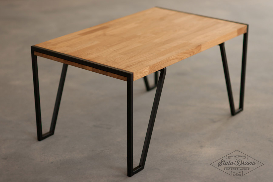 coffee table wood steel design furniture