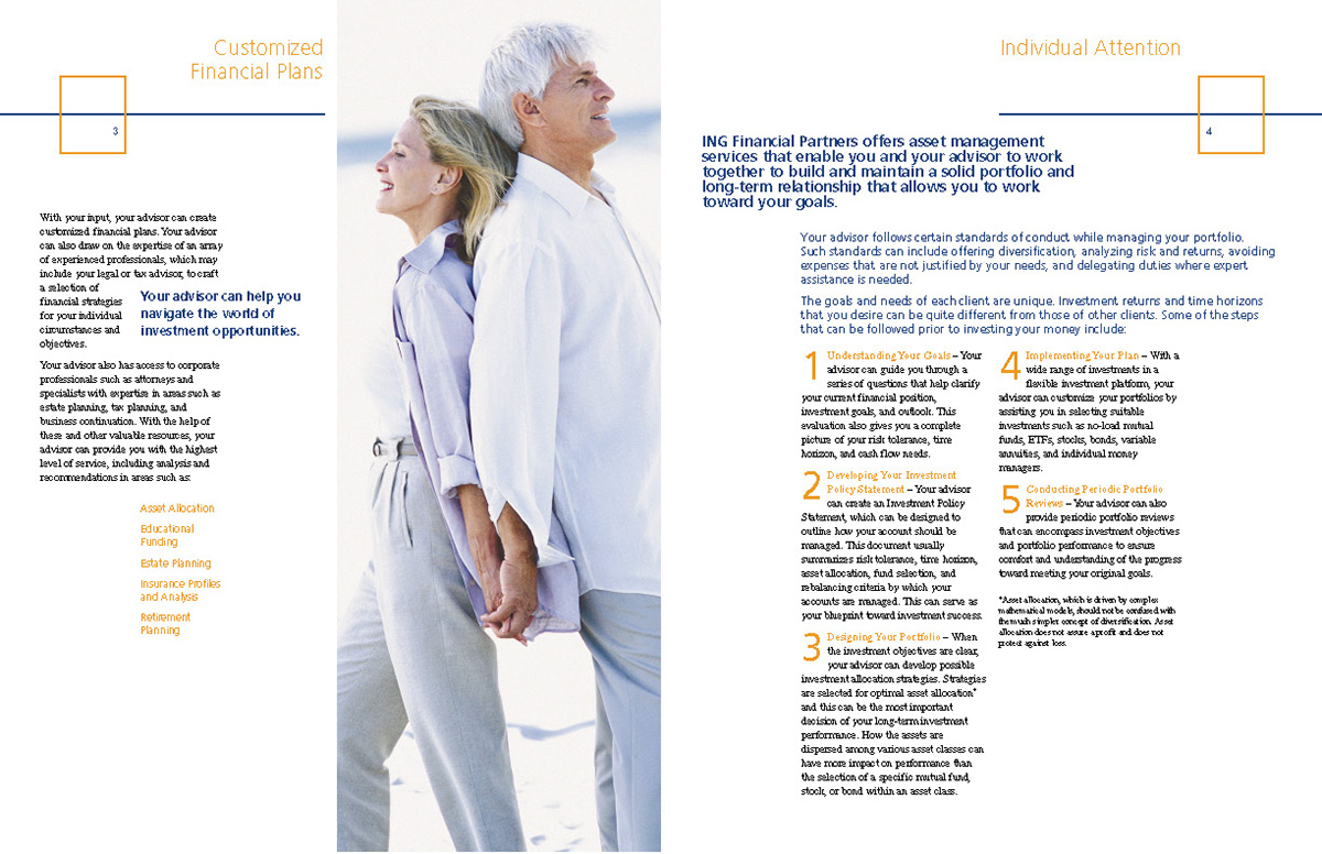 ING Financial Partners corporate advisory services brochure Financial Services