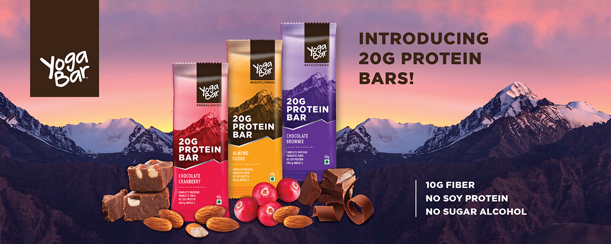 mountain Protein bars protein 20g Health Yoga India energy health foods