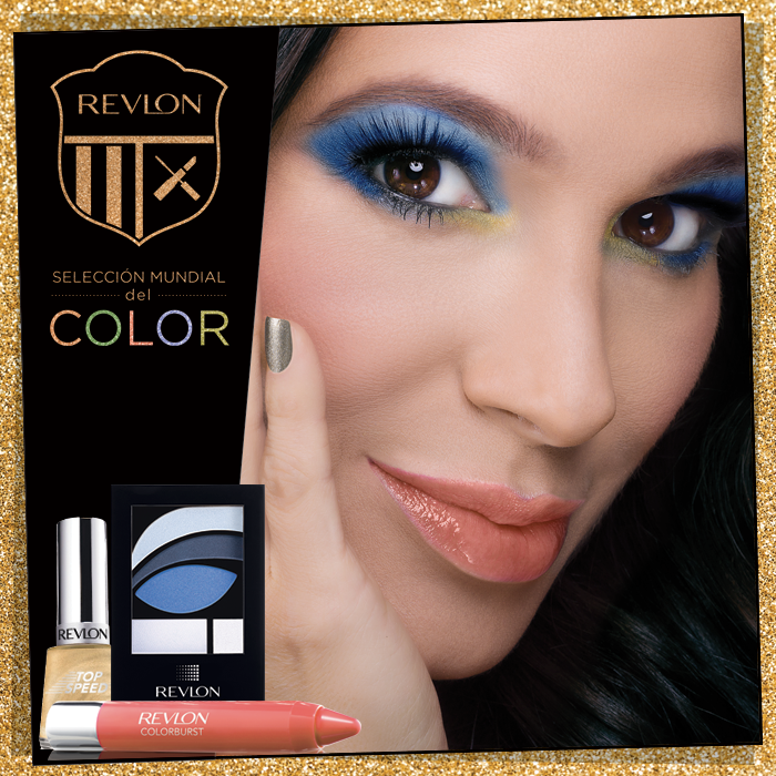 Revlon color Futbol soccer world cup countries flags Make Up model