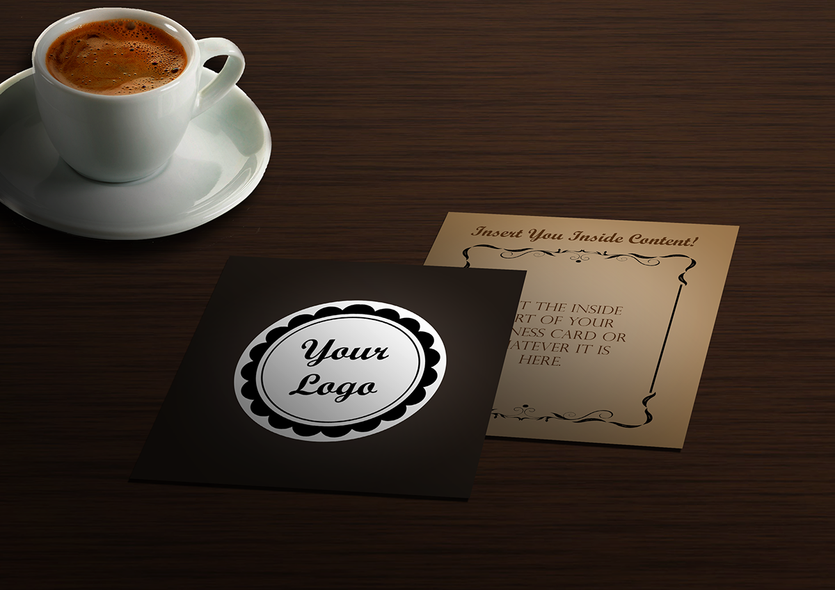 Mockup free Business Cards square cards cards template