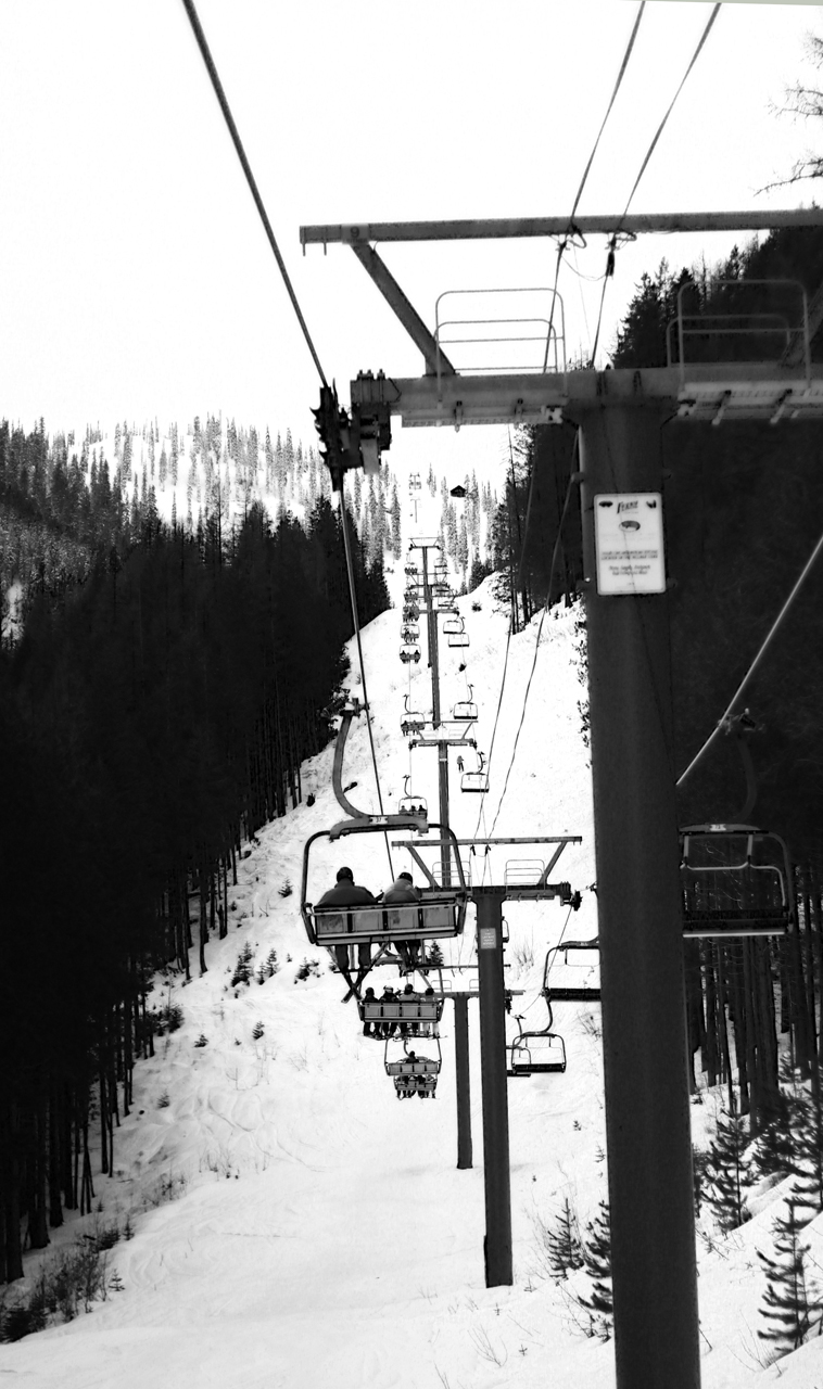 fernie mountain bc Ski snowboard photo vintage Classic Canada snow Tree 