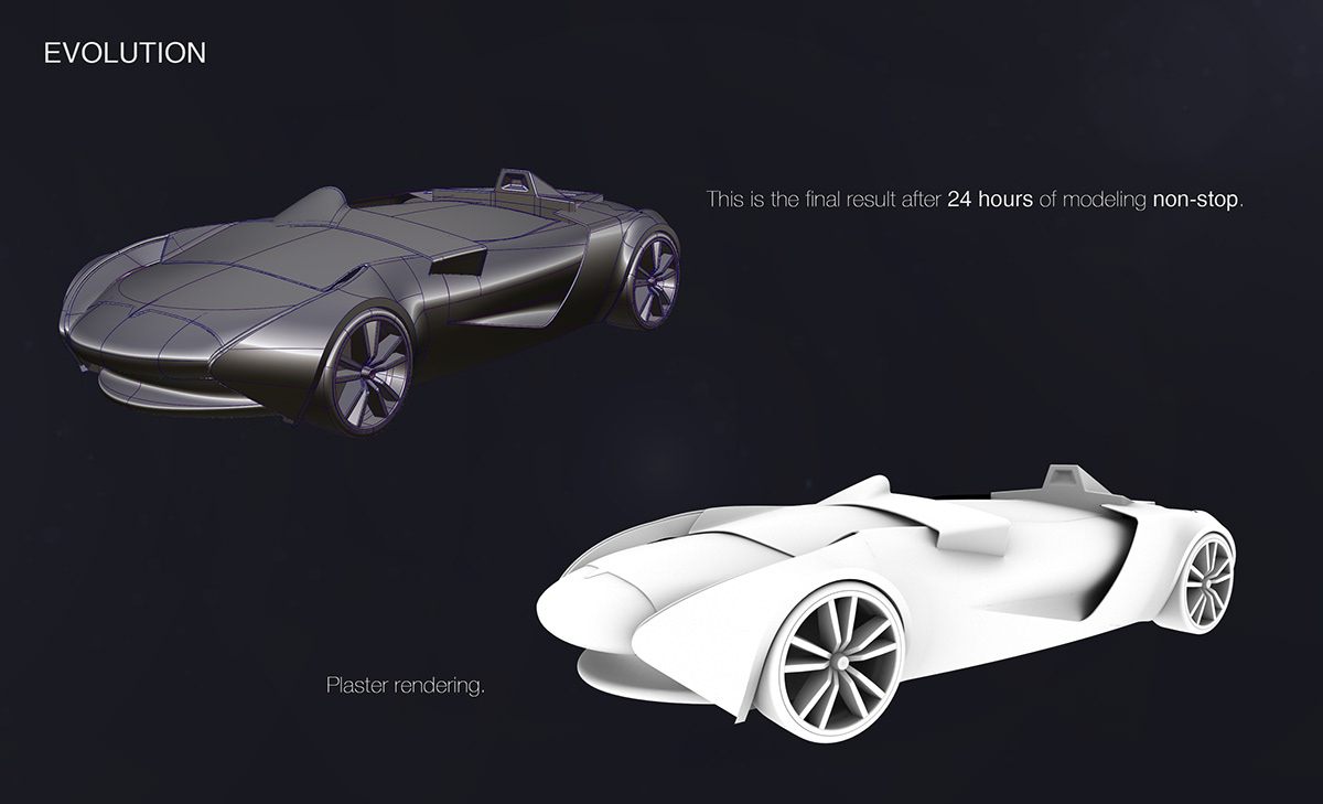 XTRIM x-trim modeling car concept Alias V-ray