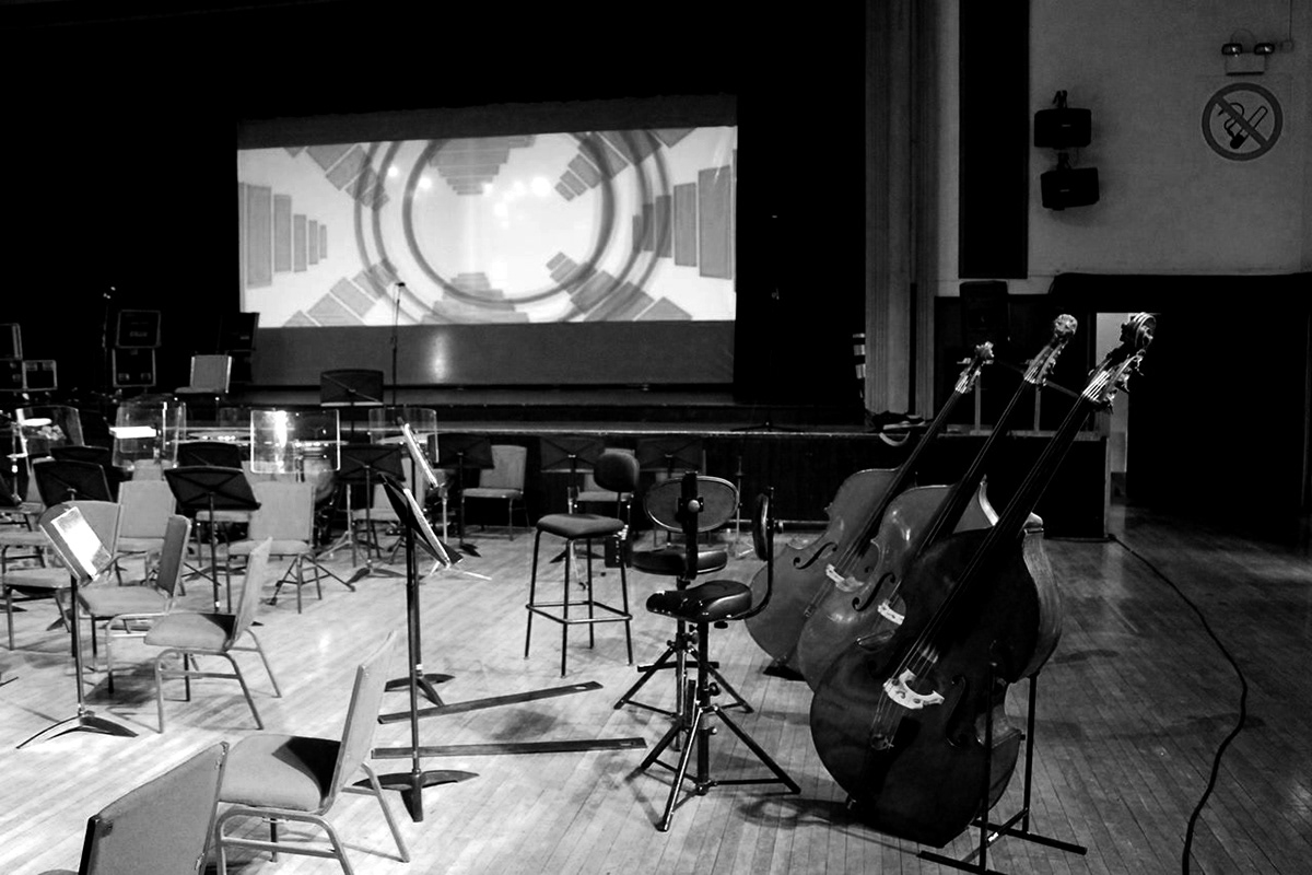 act EU Live Event Darius Milhaud jazz Avante Garde synesthesia Abstract Animation Musical Animaton live visuals orchestra uca Collaboration