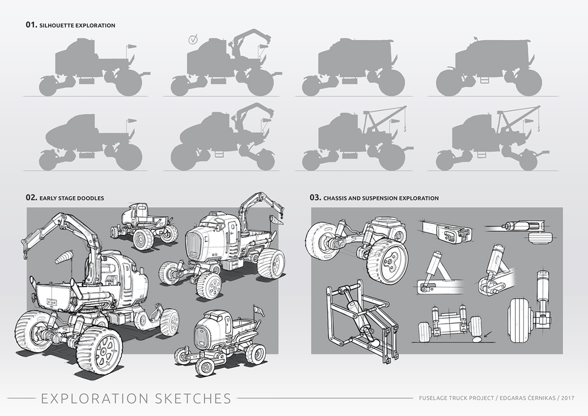 Vehicle Design concept vehicle Truck Aircraft Visual Development Game Art industrial design  machinery automotive  