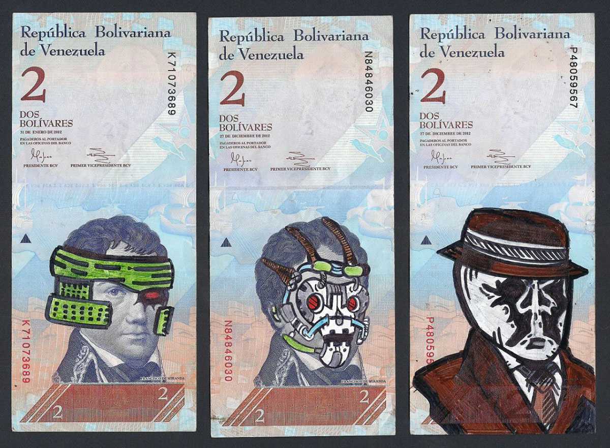 moneyart money illustration billetes dinero ilustracion arte sobre billete protest venezuela devaluation comics heroes cartoon