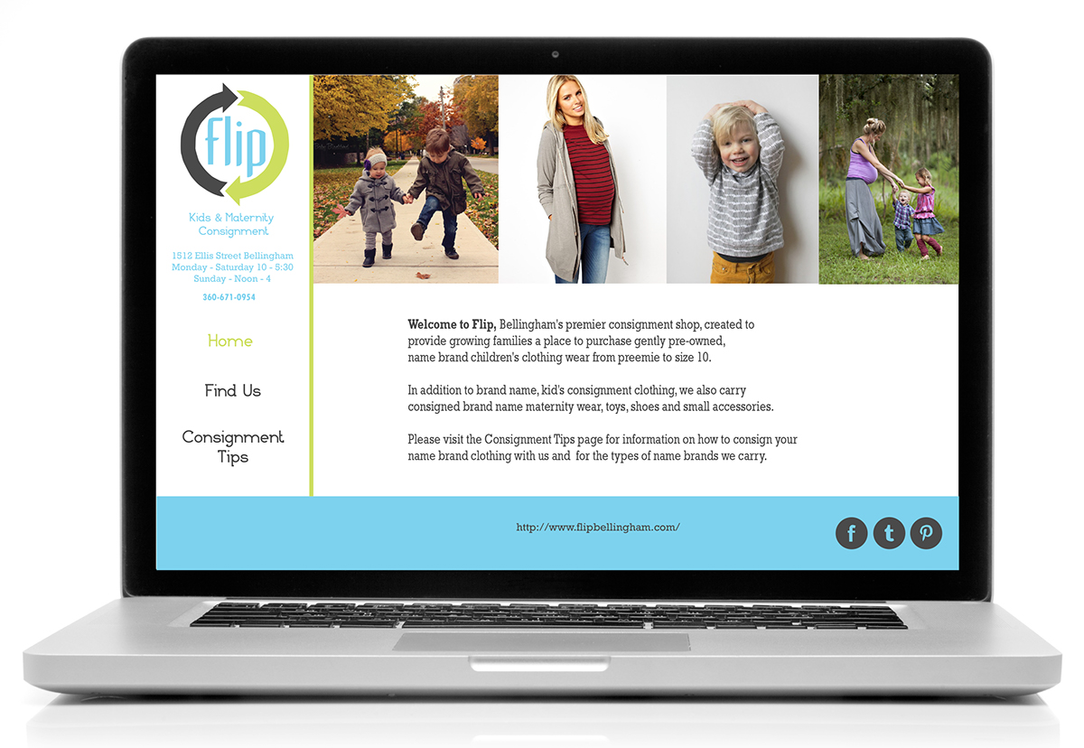 redesign Website Website Design website redesign maternity kids Consignment logo Mockup homepage sidebar