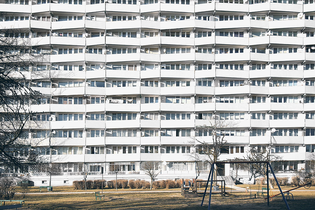 Falowiec falowce biale White concrete blocks modernism Gdansk poland Urban