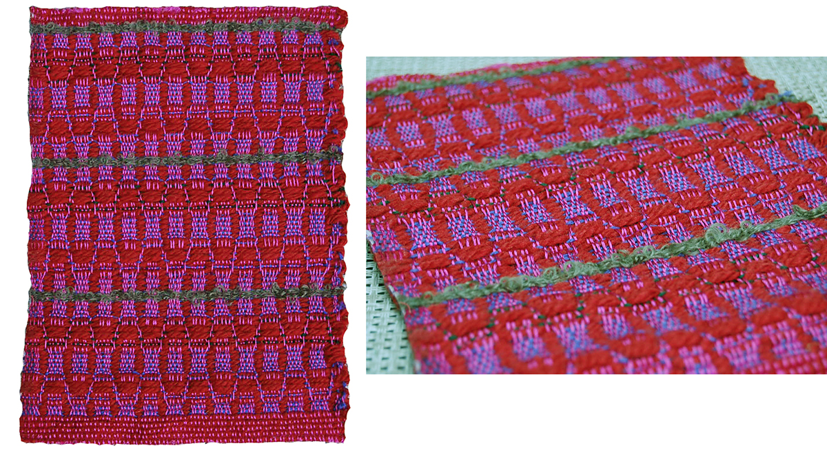 Woven Hand weaving plastic melting sample blanket