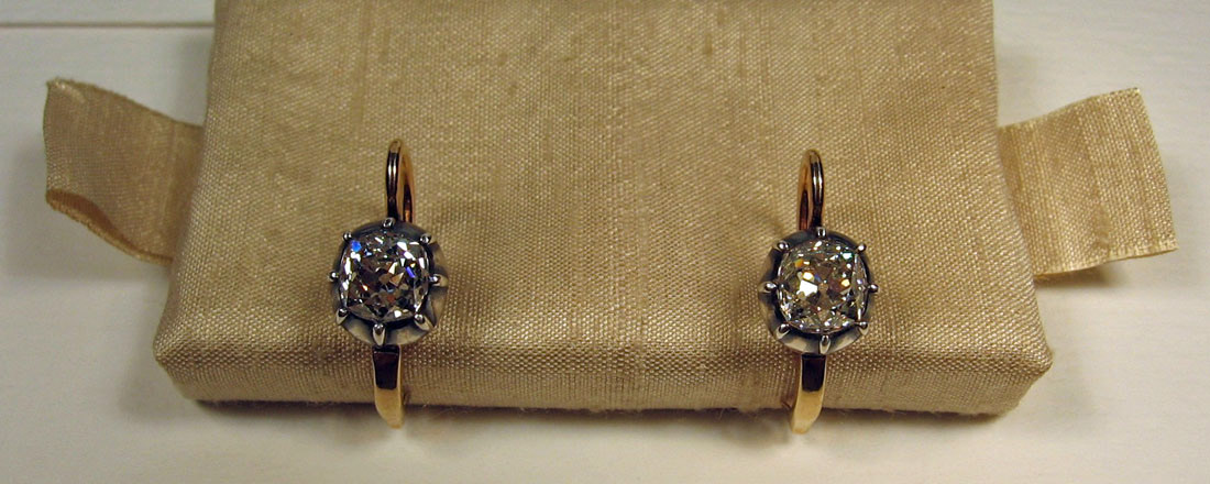 earrings diamonds gold silver SILK