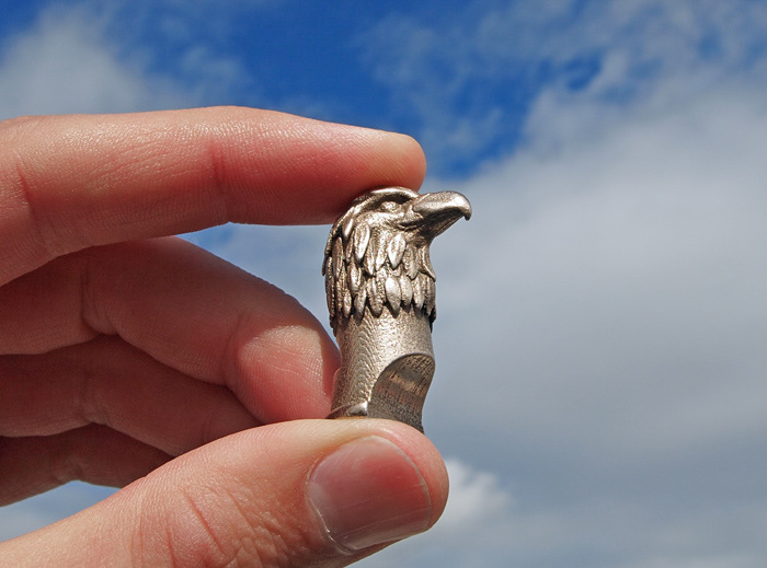 eagle whistle Shapeways 3d print 3d printing Pookas Michael Mueller toy animal stainless steel