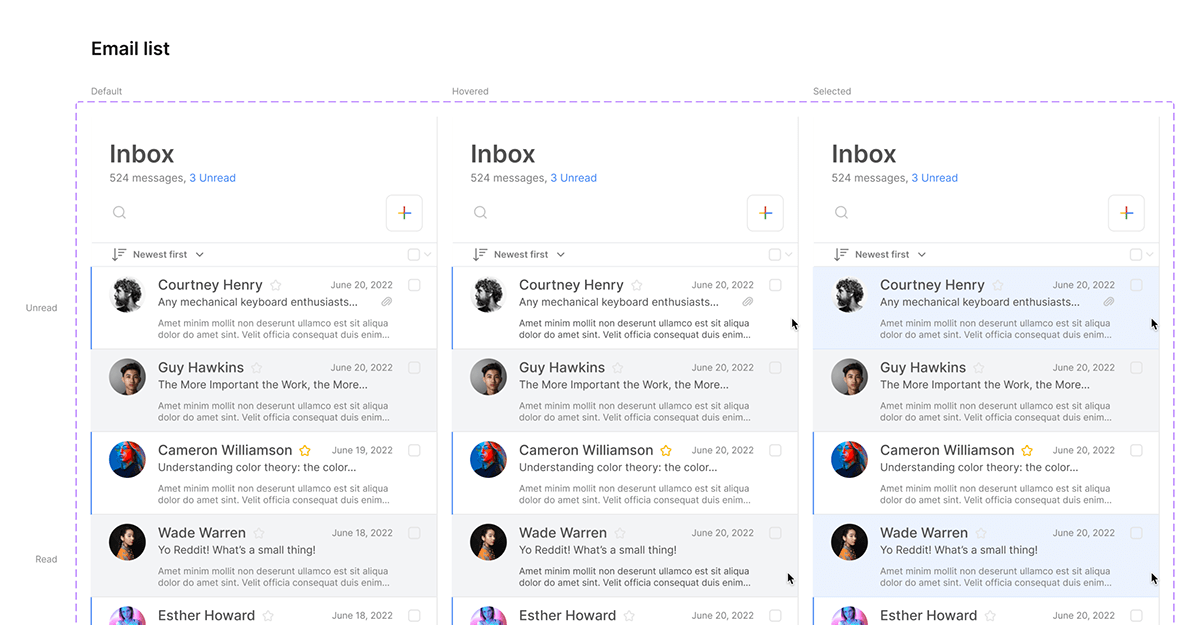 Adobe XD design Figma redesign ui design user experience user interface Email GMail Gmail redesign