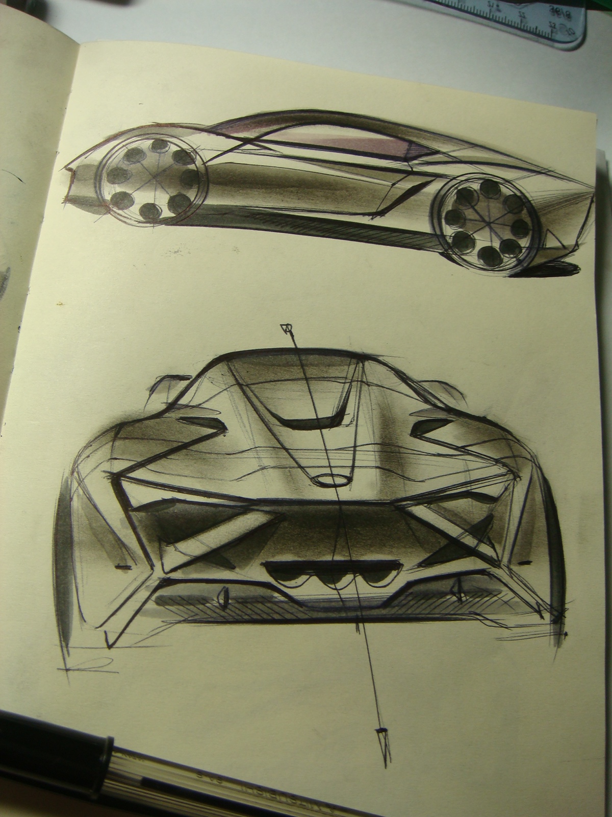 sketching design cardesign Auto