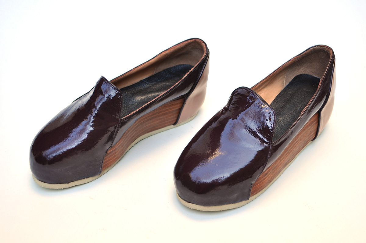 loafer leather Platform women high patent
