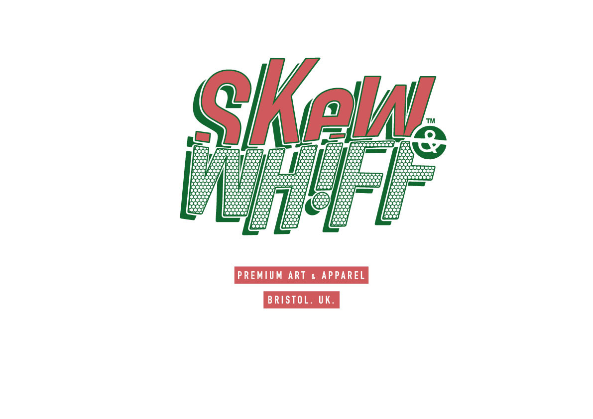 Skew & Whiff Type Logo