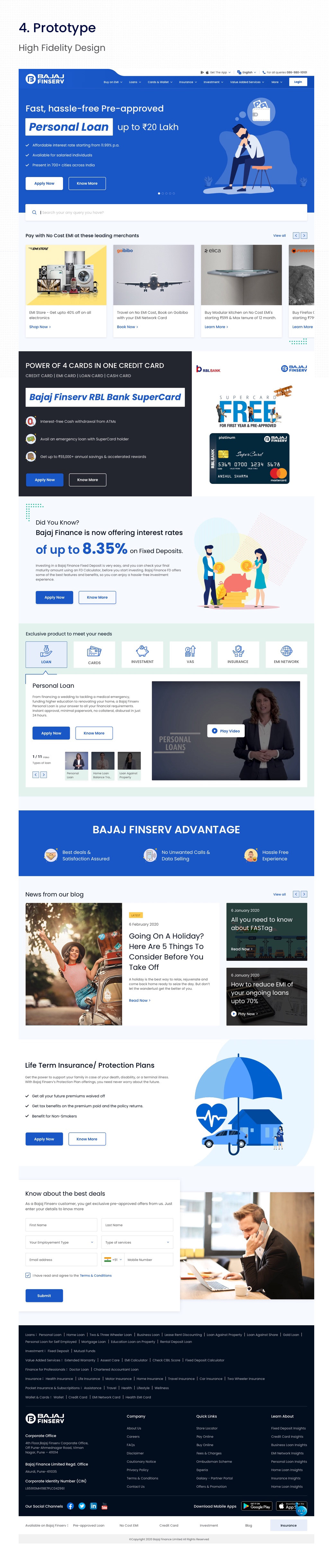 design Finance web page homepage revamp UI ux Website