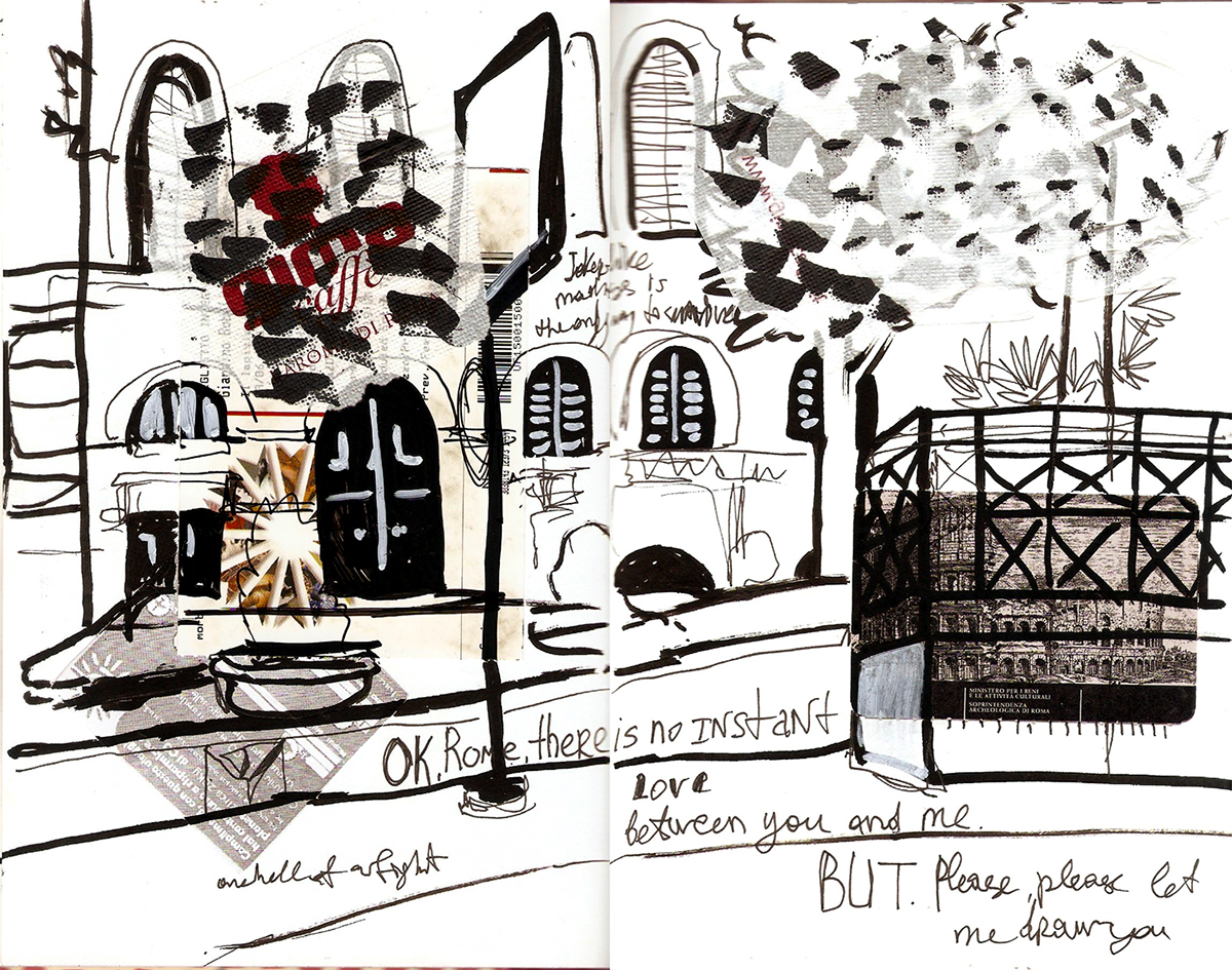 sketch Street molotow roma Rome Italy sketchbook