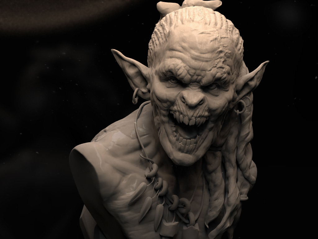 3D artwork Character creature Digital Art  monster orc sculpting  Zbrush zbrush sculpt