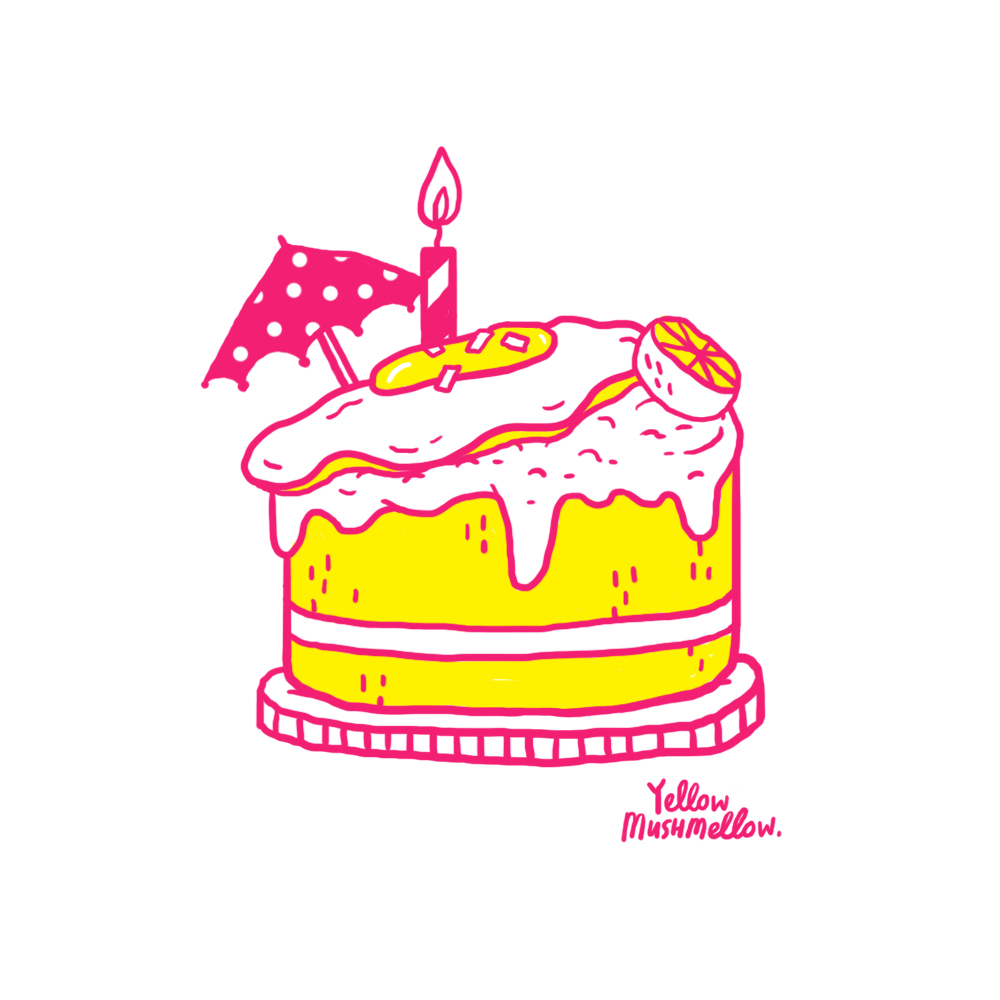 Birthday cake doodle cute Candy Custom customised celebration Food  Frida Kahlo Character