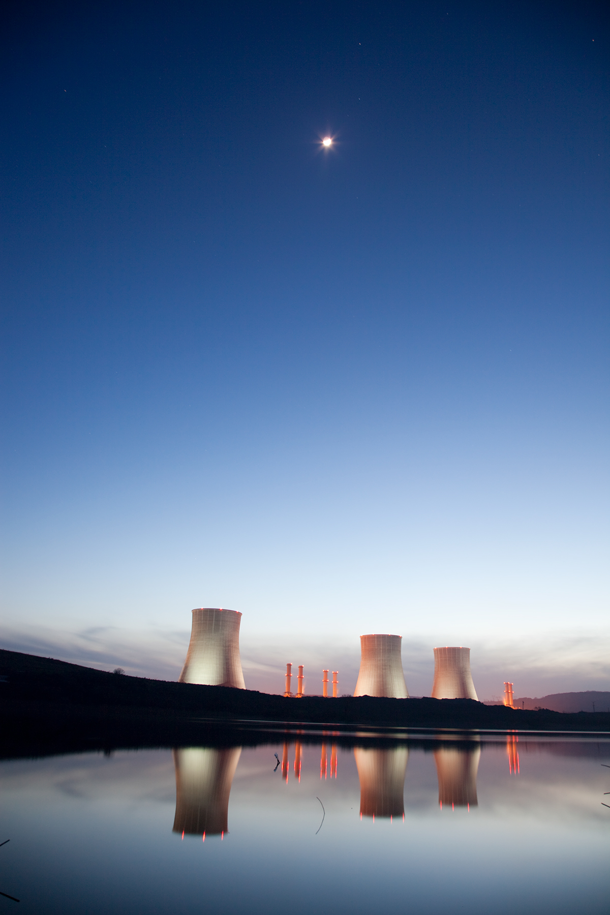 Nuclear power station power station energy nuclear energy fuel and Power Generation power line electricity water environment coal industry Nature factory Coal-fired Power Station