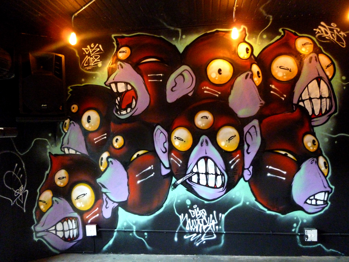 crsmonky monky Graffiti medellin colombia streetart artecallejeromedellin aerosol graff