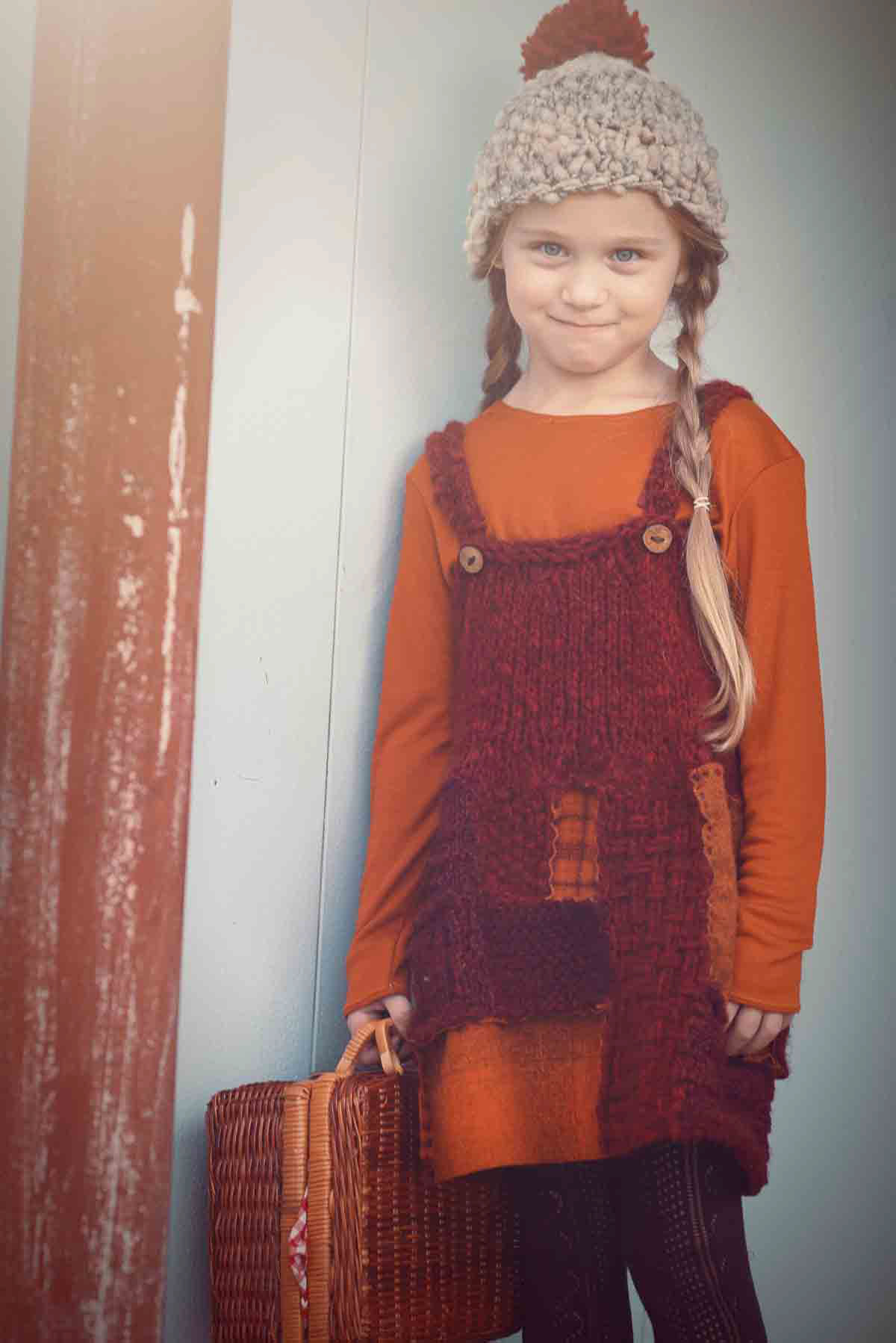 Childrenswear knitwear sweater kids Fall winter woodland rustic Hand Knit